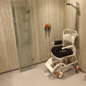 shower chair in situ
