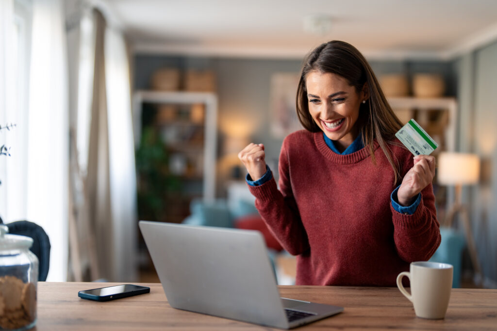 woman at laptop