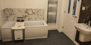 showroom bath and wall radiato