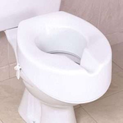 Raised toilet seat 